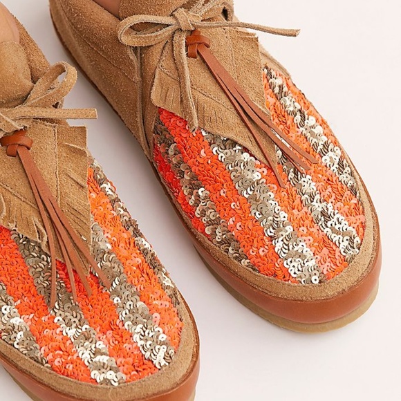 Figue Shoes - Free People Figue Striped Desert Moccasin sz 9 new
